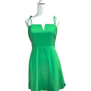 Adorable Green Spaghetti Strap Dress!